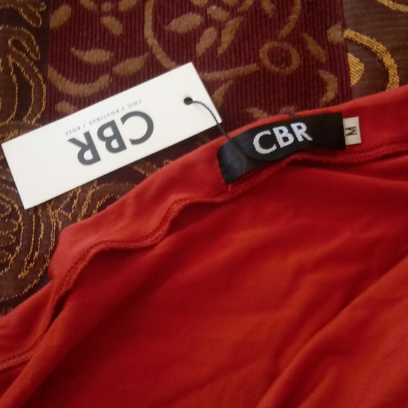 CBR Rose colored dress off shoulder 1 sleeve - Picture 5 of 16